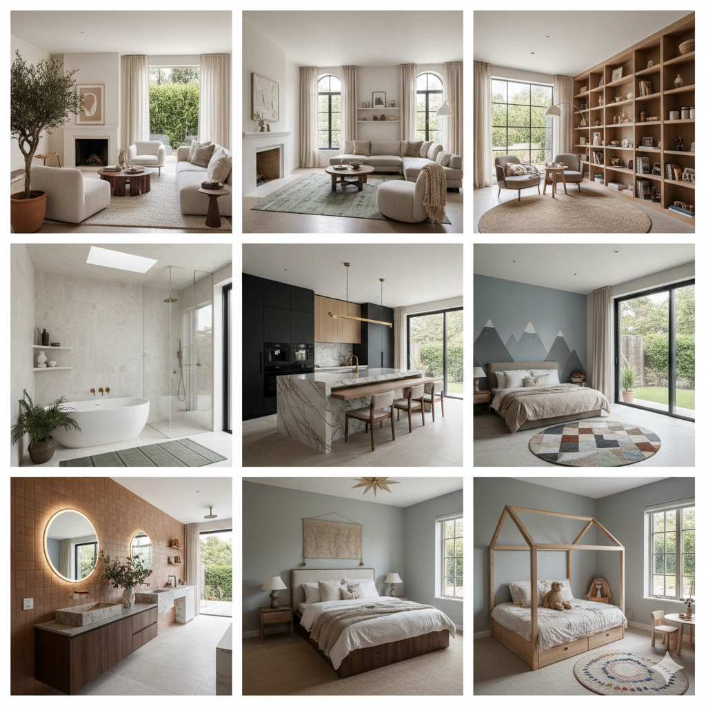 Contemporary minimalist living room by Humming House