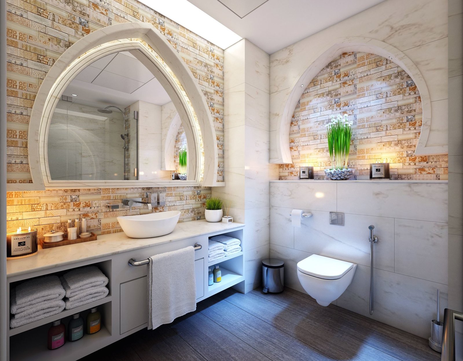Luxury bathroom interior